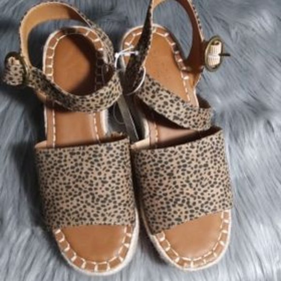 Universal Thread Shoes - Morgan brown espadrille sandal cheetah